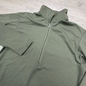 Condor Base II‎ Zip Pullover OD Green Waffle Knit Sz L Outdoor